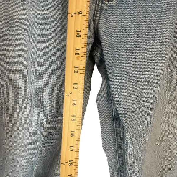 CK Calvin Klein Vintage 90s‎ Women's Plus Size 34 Baggy Light Wash Mom Jeans - Image 12