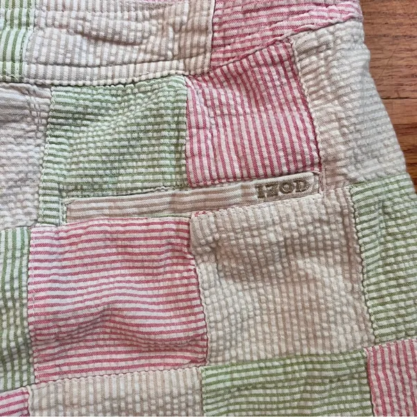 Izod Golf Plaid White Pink Green Seersucker Women's size 6 Skort Skirt - Image 9