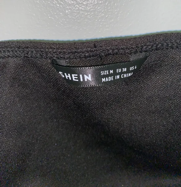 SheIn Black Crop Top - Image 2