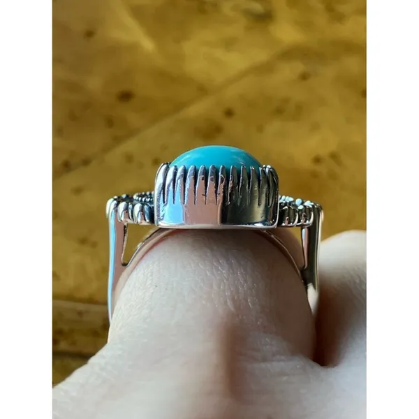 Royston Turquoise Sterling Silver Ring Size 6 - Image 2