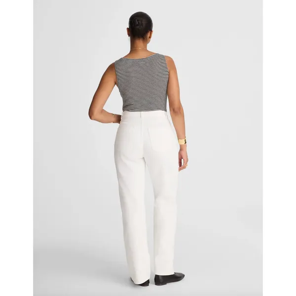 Madewell The Curvy Cleo Straight Jean White Rigid Denim High Rise US 29 NWT - Image 4