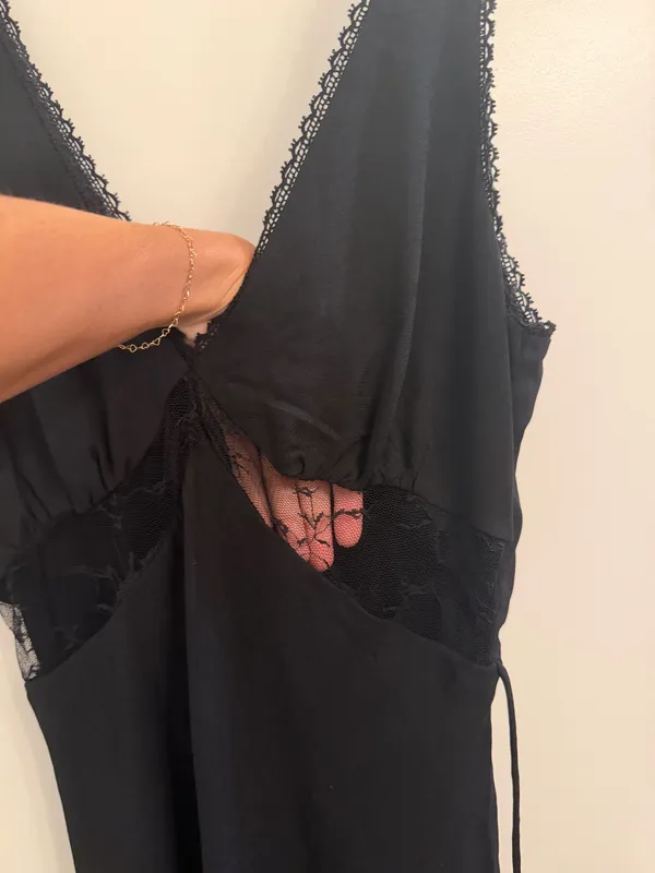 Wild Fable Midi Dress Black Lace Detail - Image 5