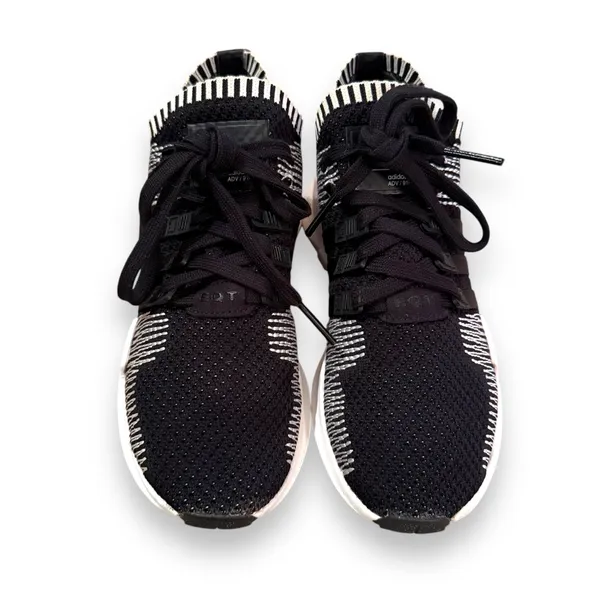 Adidas x Equipment EQT ADV 91-16 White & Black Knit Mesh Activewear‎ Shoes - Image 2