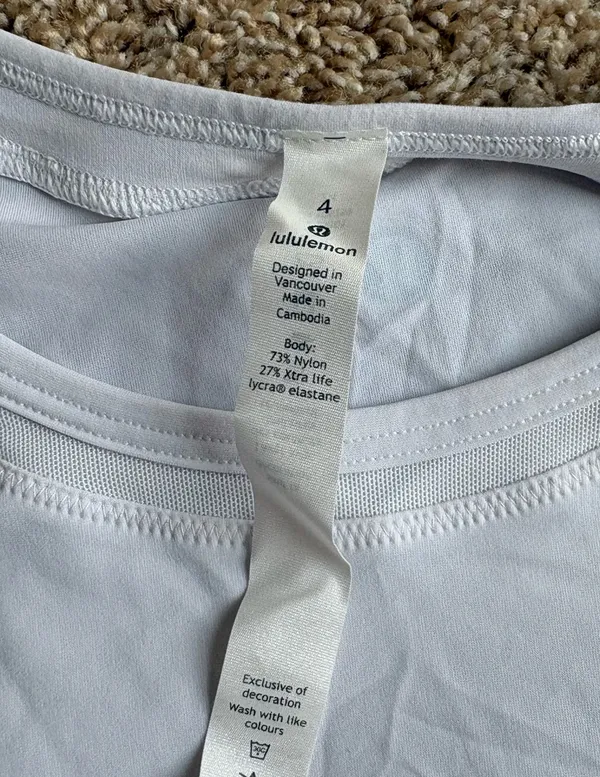 Lululemon Short Sleeve Cropped Shirt - Image 4