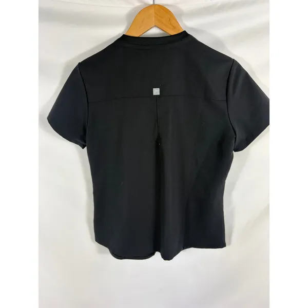 Fabletics Mode Black Short Sleeve pocket Front Scrub Top Size Small - Image 6