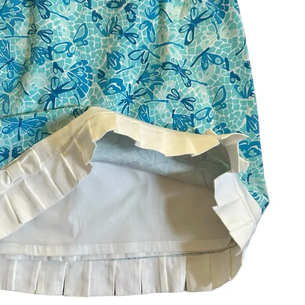 Lilly Pulitzer Womens Size 10 Pleated Bow Cotton Skirt Tropical Coastal Beach - Image 5