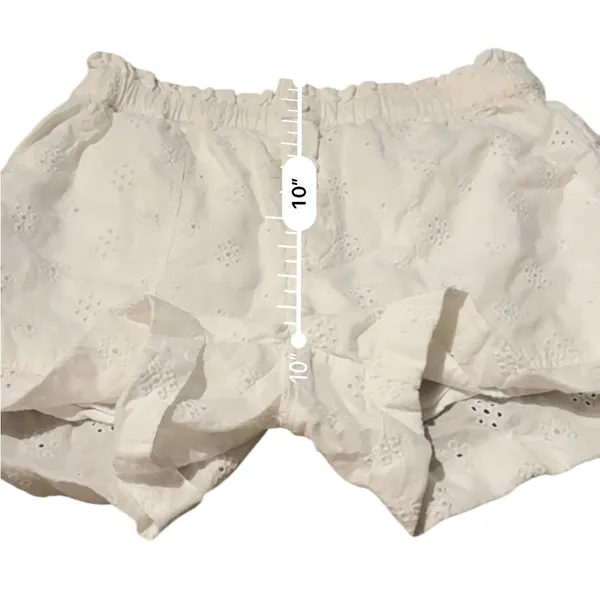 Aerie White Boho Eyelet High Rise Shorts Sz‎ S - Image 9