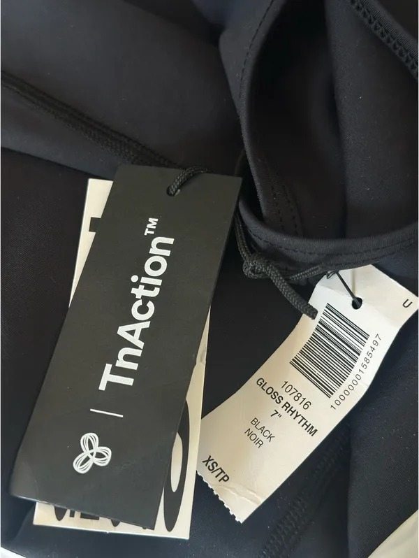 Aritzia TNA Romper Gloss Rhythm 7" Black - Image 6