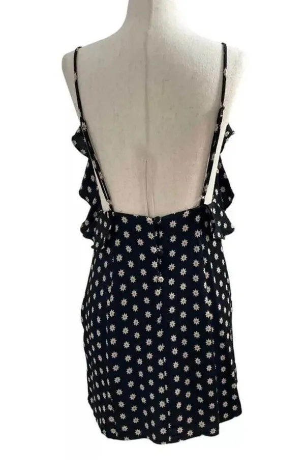 Free People Women Size XS Floral Mini Dress Backless Ruffle 5-247 - Image 2