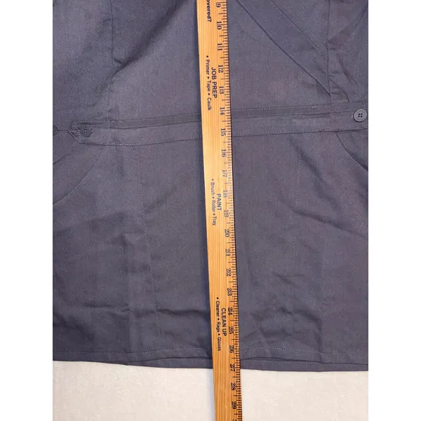 Carhartt Workflex Womens Scrub Top Pewter Gray C11202A V-Neck Medical Medium NWT - Image 6