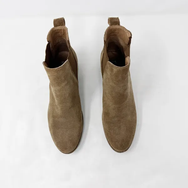[Steve Madden] Dover Brown Suede Leather Block Heel Chelsea Ankle Boots Size 8.5 - Image 8