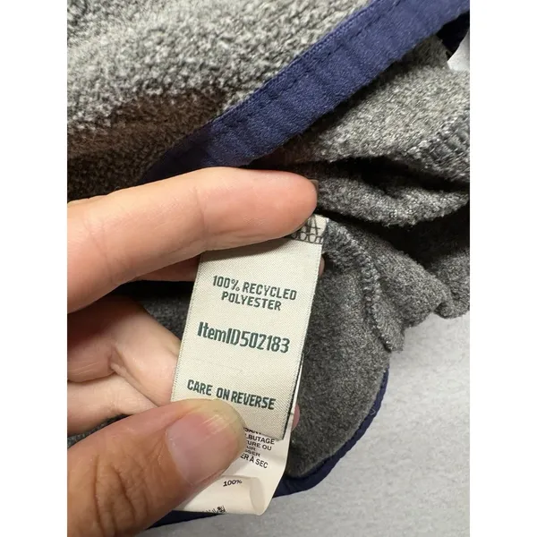 L.L. Bean Fleece Quarter Zip Pullover Sweater Jacket Women Size M #502183 Gray - Image 3