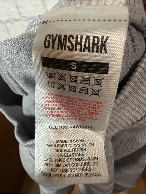 Gymshark Grey Cropped Long-Sleeve Top, Small - Image 7