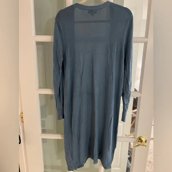 Joseph A. Light Blue Cardigan Duster - Image 2