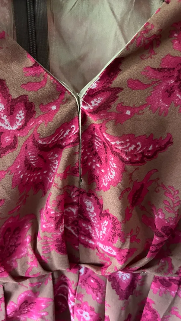 Sundae Muse Pink Floral Dress - Image 7
