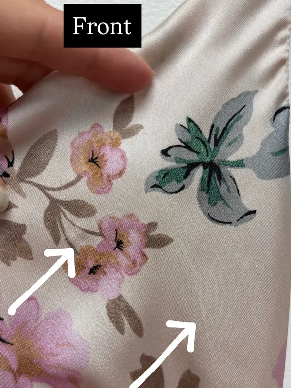 Baltic Born Annabel Satin Maxi Dress Sleeveless Floral Pink Green S - Image 11