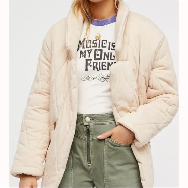 Free People Tawny Pillow Quilted Puffer Jacket size XS Extra Small - Image 12