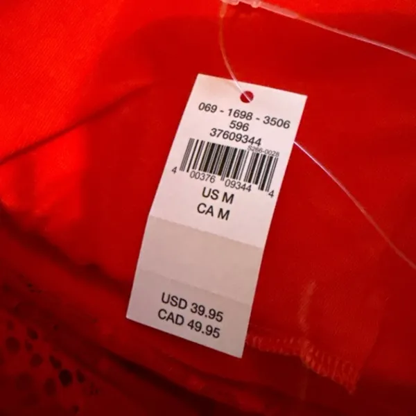 Aerie‎ Red Lace Sleeveless Pullover Padded Bralette Sz M NEW - Image 4