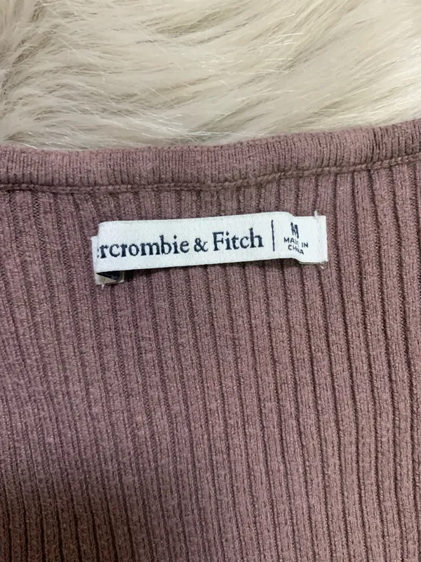Abercrombie & Fitch Long Sleeve Seamless Rib Knit Bodysuit M - Image 3