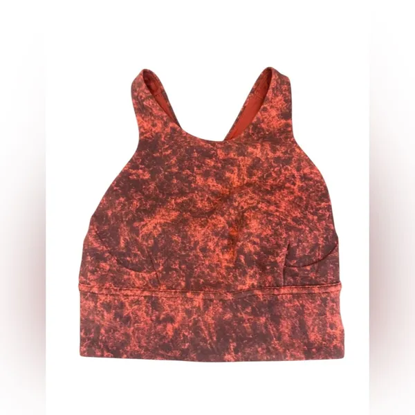 Lululemon Wunder Train Longline Bra 2‎ C/D Sun Bleached Wash Red Merlot - Image 3
