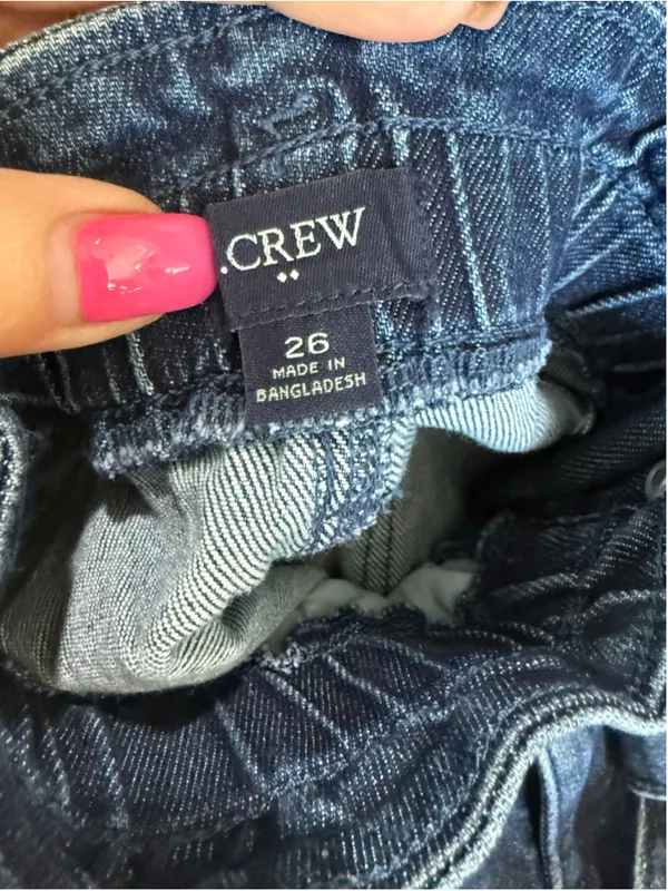 Women's J.Crew Blue Denim Paperbag Waist Jean Shorts Size 26 - Image 4