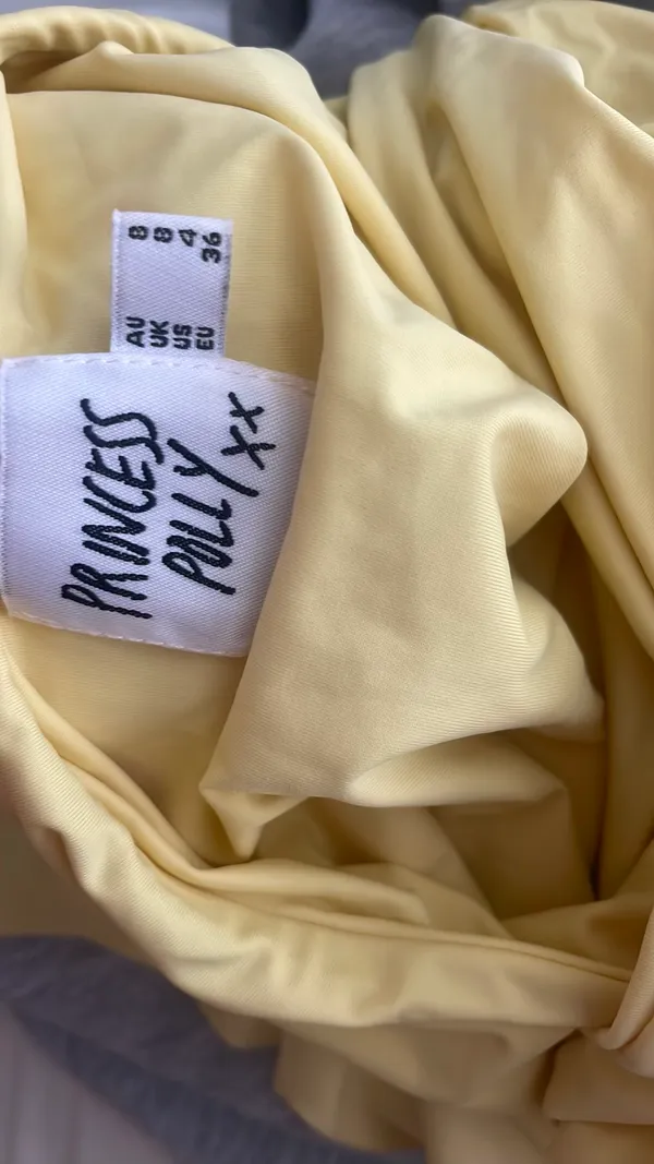 Princess Polly Yellow mini Dress - Image 3