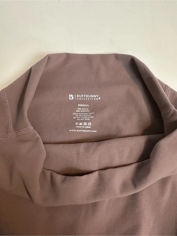 Buffbunny Legacy Ultra High Rise Performance Athletic Leggings Mocha Size Small - Image 9