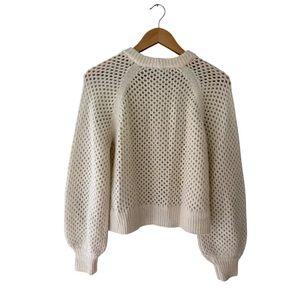 Joie Cream Alpaca Wool Blend Textured Sweater XS - Image 2