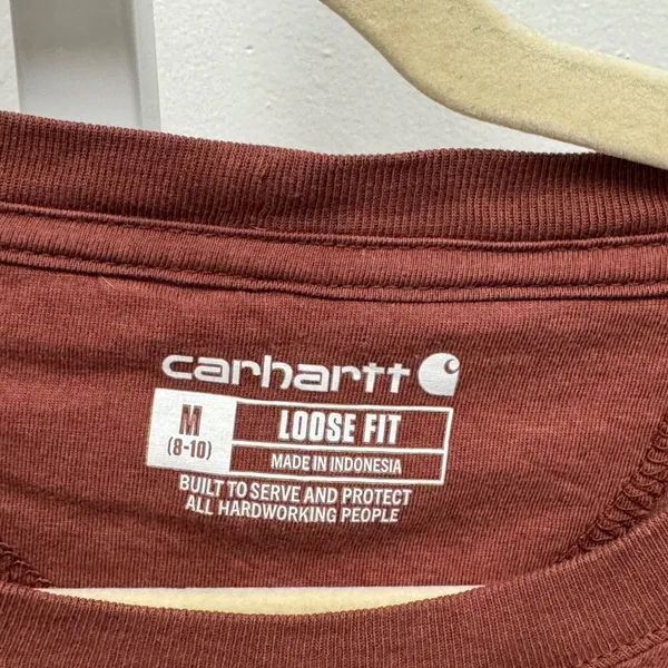 Carhartt Women's Medium Loose Fit Lightweight Long-Sleeve T-Shirt Graphic Script - Image 6