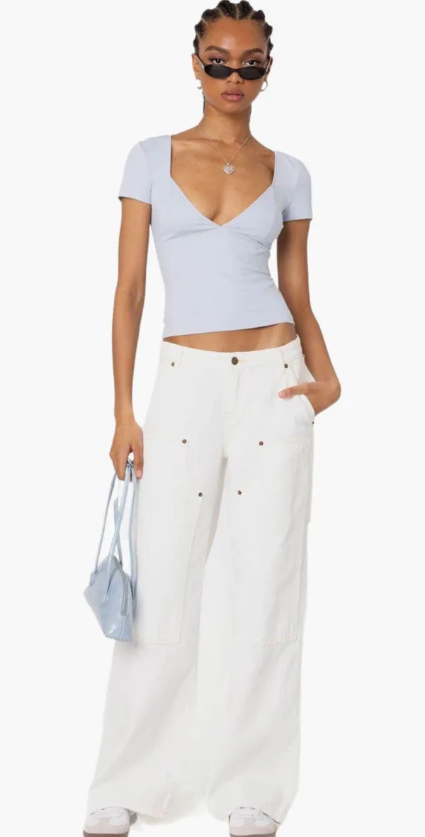 Edikted Katia V-Neck Top - Image 4