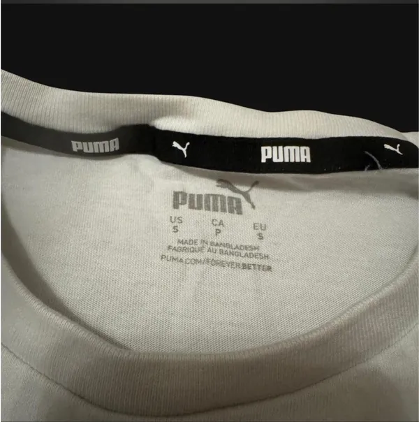 White Puma Crop Top - Image 2