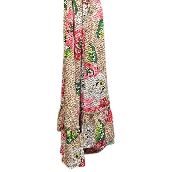 Farm Rio Floral Ruffle Beaded Tassels Belt‎ Slip-On Dress Size XS - Image 14