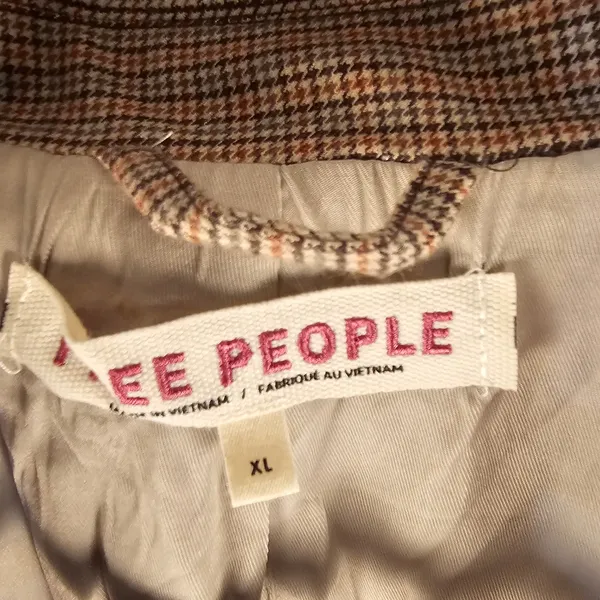 Free People Womens Ginger Combo Reggie Blazer XL‎ - Image 5