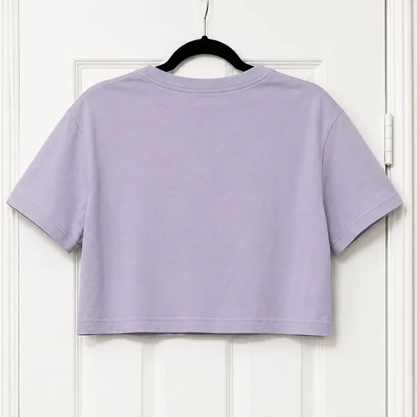 Nike Sportswear NYC Graphic Crop Tee Lavender Purple Cropped T-Shirt XS - Image 4