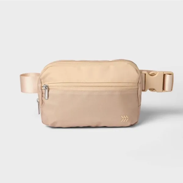 All‎ In Motion Cream Belt Fanny Pack Adjustable Strap - Image 4