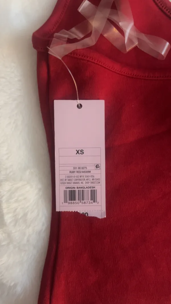 XS  Red Target Halter Top - Image 3