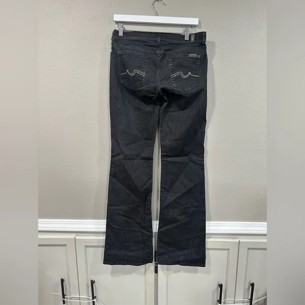 7 For All Mankind Bootcut Jeans With Rhinestones - Image 3