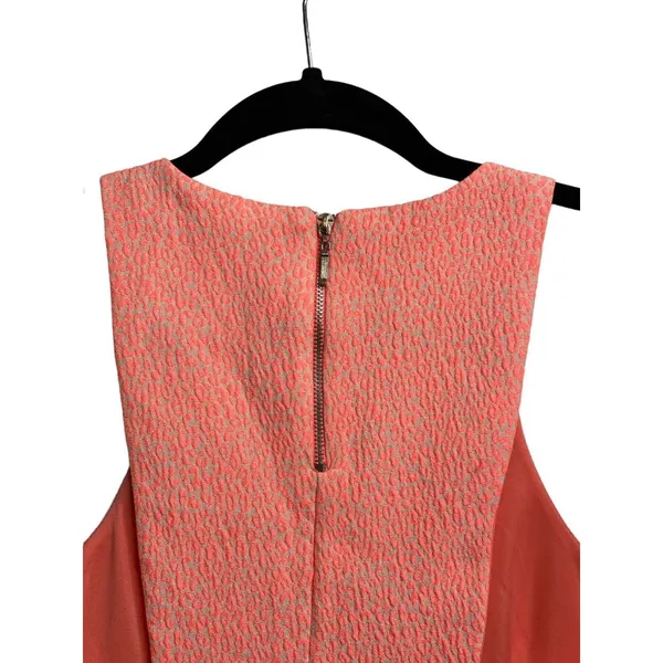 Zara Trafaluc Womens Neon Animal Print Tank Top Size Medium Orange Pink‎ Coral - Image 6