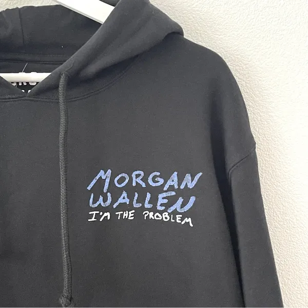 NWT Morgan Wallen I’m the Problem Fleece Graphic Sweatshirt Hoodie M - Image 11