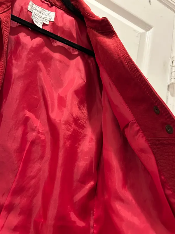 Red Leather Jacket - Image 5