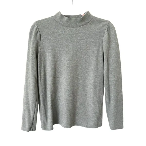 MADEWELL (Re)Sourced Mockneck Puff Sleeve‎ Top Sage Medium - Image 2