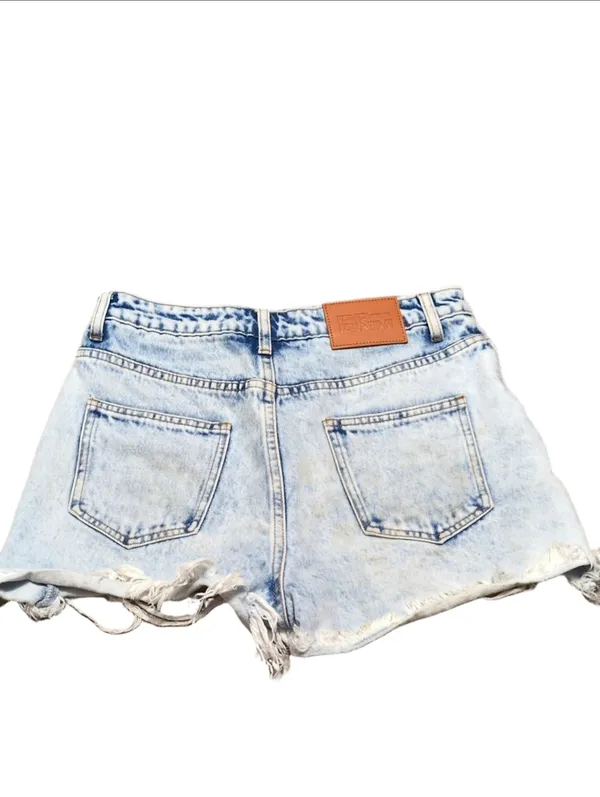 Princess Polly Acid Washed Cutoff Distressed Shorts Size 6 - Image 4