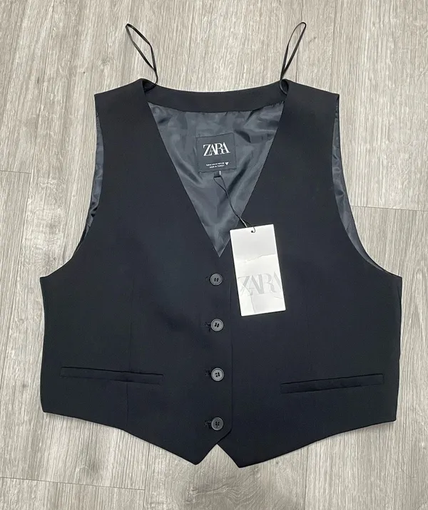 Zara black Vest  - Image 2
