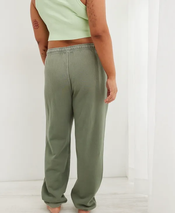 Aerie Boyfriend Joggers in Olive Fun Green - Image 5
