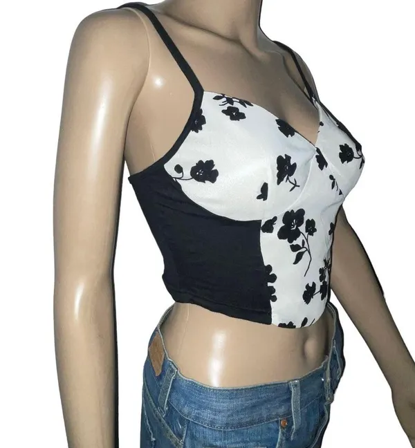 Cider  floral cropped camisole - Image 4
