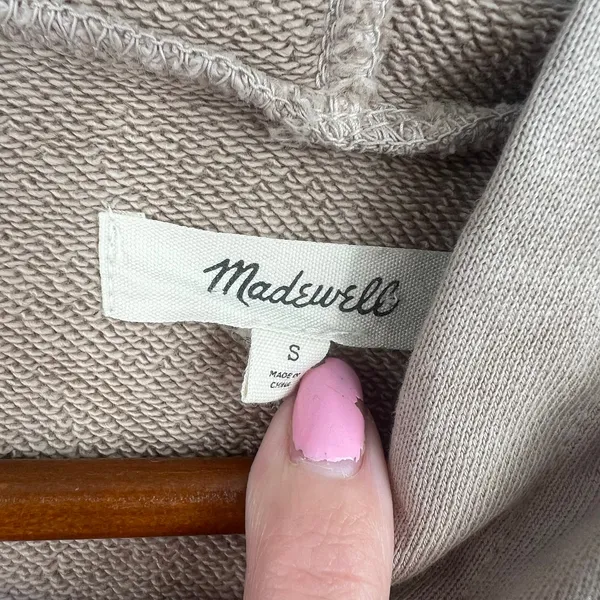 Madewell Resourced Cotton Retro Hoodie Sweatshirt tie dye burnished stone small - Image 3