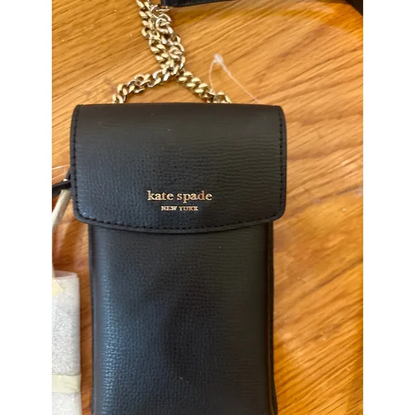 NWT Kate Spade Silvia North South Flip Crossbody‎ Black - Image 4