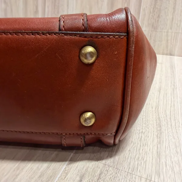 Patricia Nash Cameley Tote Italian Leather Heritage‎ Tan Braided Handle Bag - Image 14
