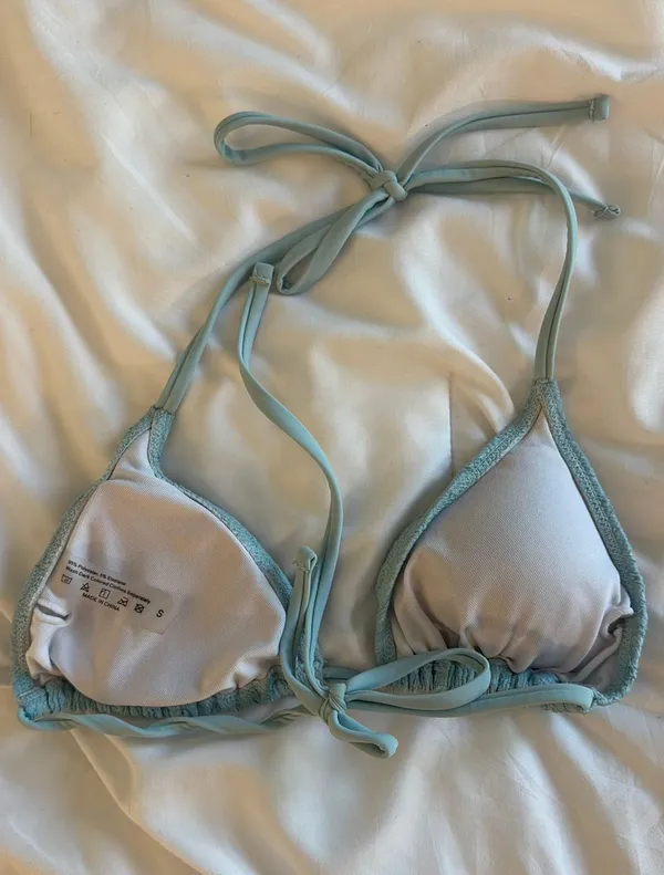 Shein Bikini Top Blue Triangle - Image 2