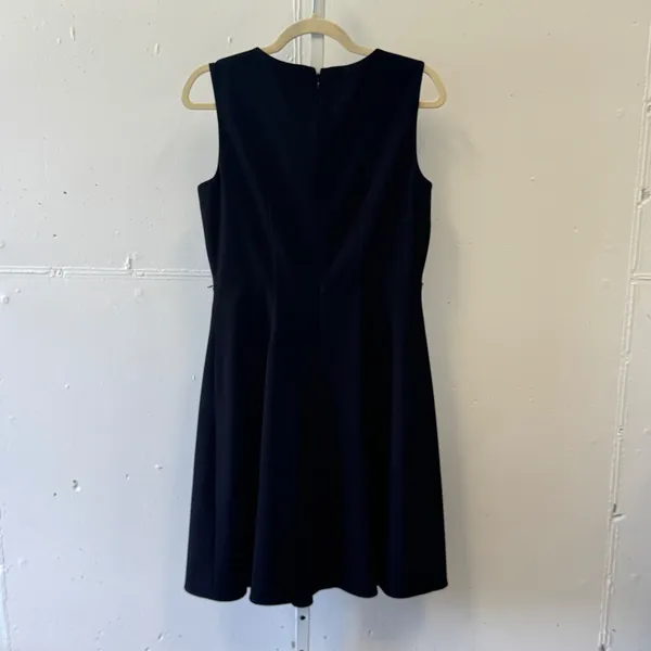 Calvin Klein Womens Black Sleeveless Keyhole Fit and Flare A-Line Dress Size 8 - Image 2